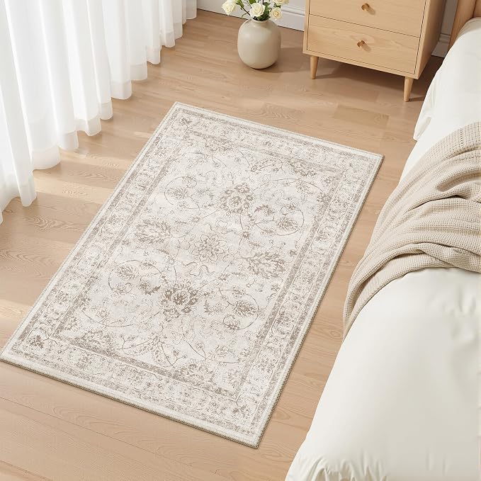 Madane 2x3 Washable Rugs for Entryway, Low Pile Non-Slip Small Area Rug Kitchen - Image 9