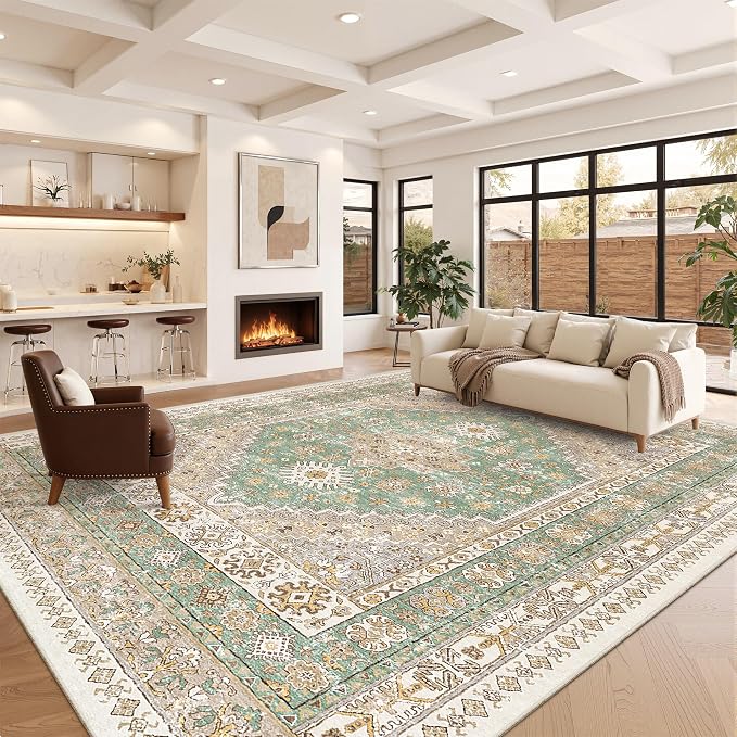zesthome 10x14 Area Rugs, Stain Resistant Washable Rug, Ultra-Thin Rugs - Image 4