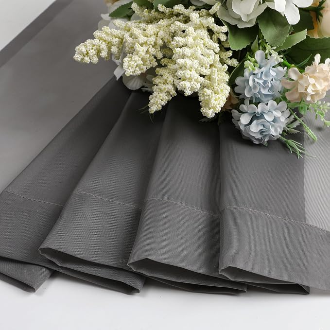 Aiyufeng Sheer Voile Window Treatment Rod Pocket Curtain Panels - Image 8