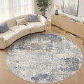 10ft Round Area Rug Living Room Rugs by UERMEI