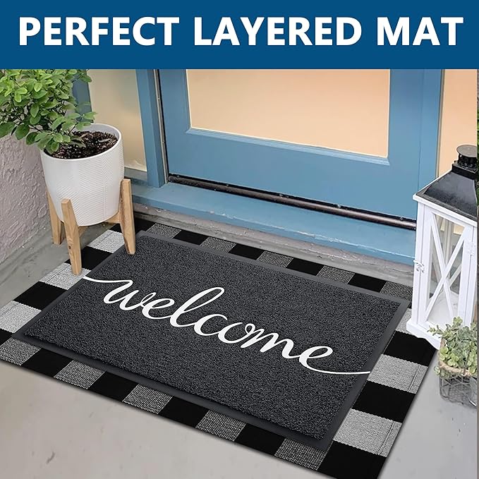 EARTHALL Funny Welcome Mats Outside/Inside 71"x47", Front Door Mat Outdoor - Image 3