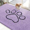 OLANLY Dog Door Mat for Muddy Paws 48x30, Paw Print Design, Absorbs Moisture by OLANLY
