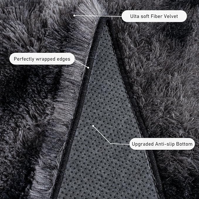 Rugs for Living Room 6x9, Soft Shaggy Modern Shag Area Rug for Bedroom - Image 5