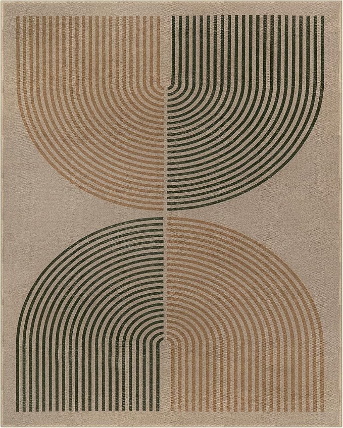 Lahome Enfys Modern Rainbow Easy Jute Rug, 8x10 Living Room Rug Indoor Outdoor - Image 7