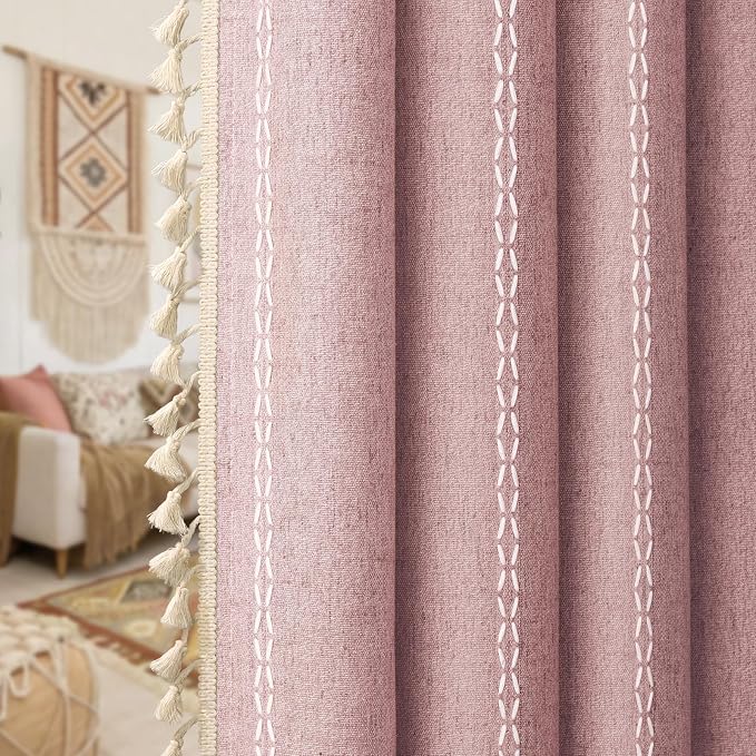 Boho Blackout Curtains 2 Panels 84 Inch - Image 9