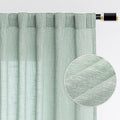 MYSKY HOME 95 Inch Curtains Farmhouse Light Filtering Privacy Curtain Drapes by MYSKYHOME