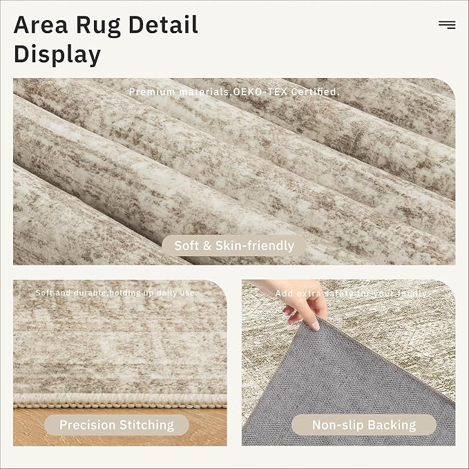 Runner Rug 3x6 Washable Non-Slip Kitchen Runner Rugs - Image 6