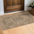 Brown Washable 2x4 Entry Rug by HazoHaus