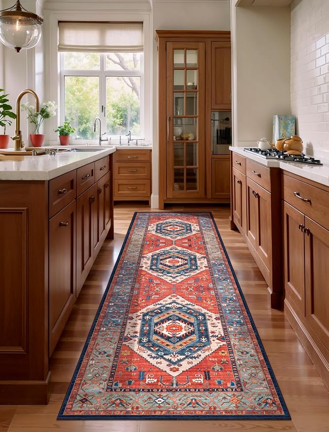 SERISSA Runner Rug for Hallways, 3x8 Washable Non Slip Kitchen Runner Rug - Image 7