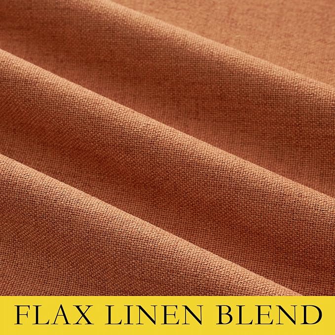 NICETOWN 100% Absolutely Blackout Linen Curtains - Image 7