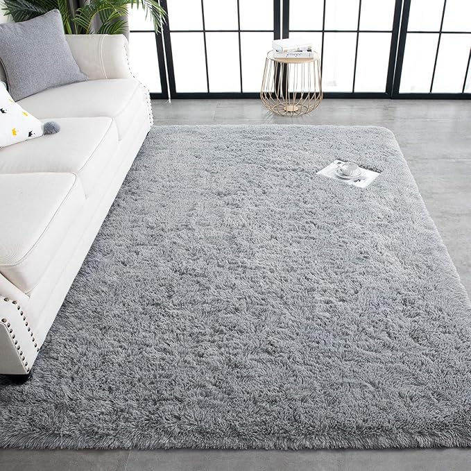 TWINNIS Super Soft Shaggy Rugs Fluffy Carpets, 4x5.9 Feet, Indoor Modern Plush - Image 8