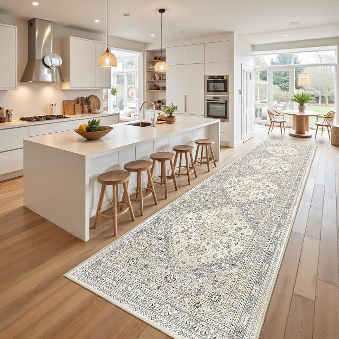 Kitchen Runner Rug Non Slip Washable 2.5x10, Soft Ultra-Thin Entryway Rug - Image 4