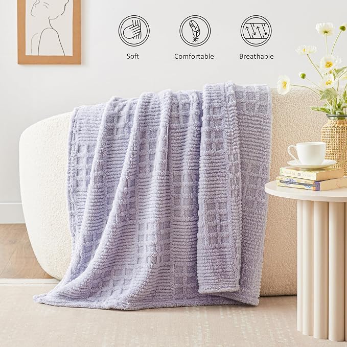 EXQ Home Fleece Throw Blanket for Couch or Bed - Image 2