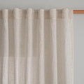 MYSKY HOME Boho Curtains 72 Inch Length, Natural Linen Semi Sheer Drapes by MYSKYHOME
