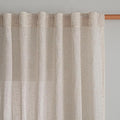 MYSKY HOME Natural Linen Sheer Curtains 63 Inch Length by MYSKYHOME