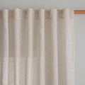 MYSKY HOME Linen Natural Farmhouse Kitchen Curtains 54 inches Long, Boho by MYSKYHOME