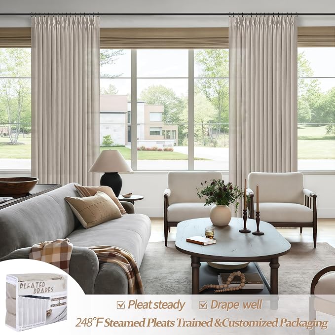54 Inch Short Greyish Brown Curtains - Image 5