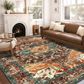 Yamaziot 8x10 Large Area Rug, Non-Slip Washable Boho Vintage Living Room by Yamaziot