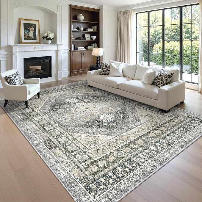 zesthome 8x10 Area Rugs for Living Room, Non-Slip Backing Washable Rugs - Image 4
