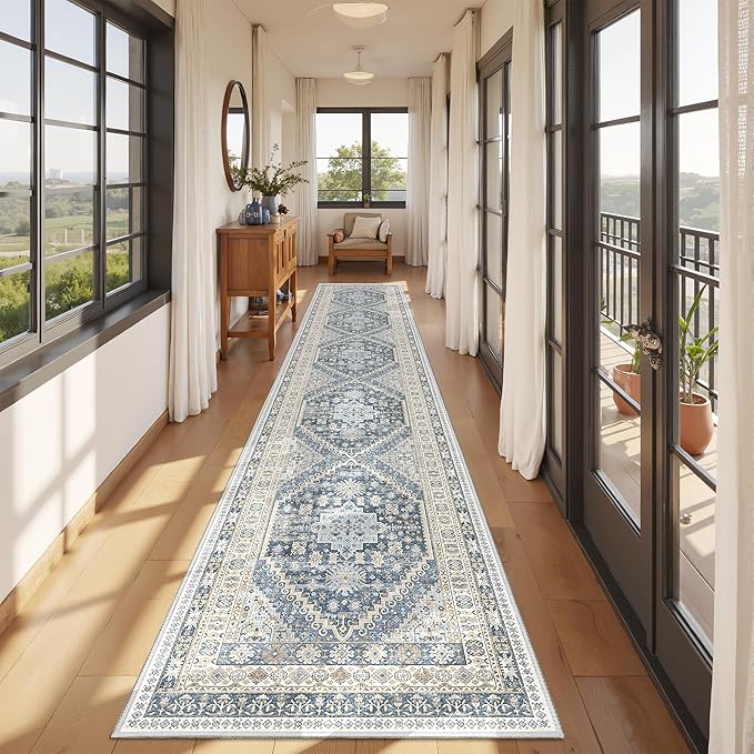 Hallway Runner Rug 2x12, Extra Long Washable Runner Rugs by Restydon