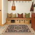 Boho Brown 3x5 Entryway Rugs Indoor by HazoHaus