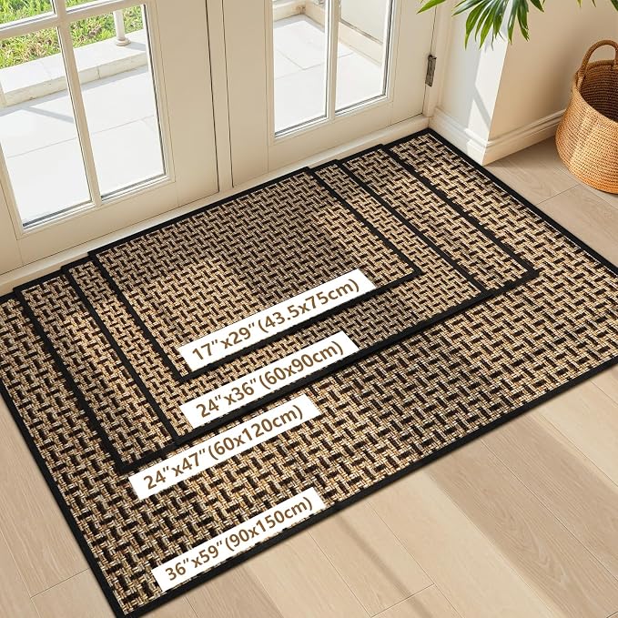 Door Mat Indoor Entrance 24"x47", Absorbent Indoor Door Mat Large, Non Slip - Image 7