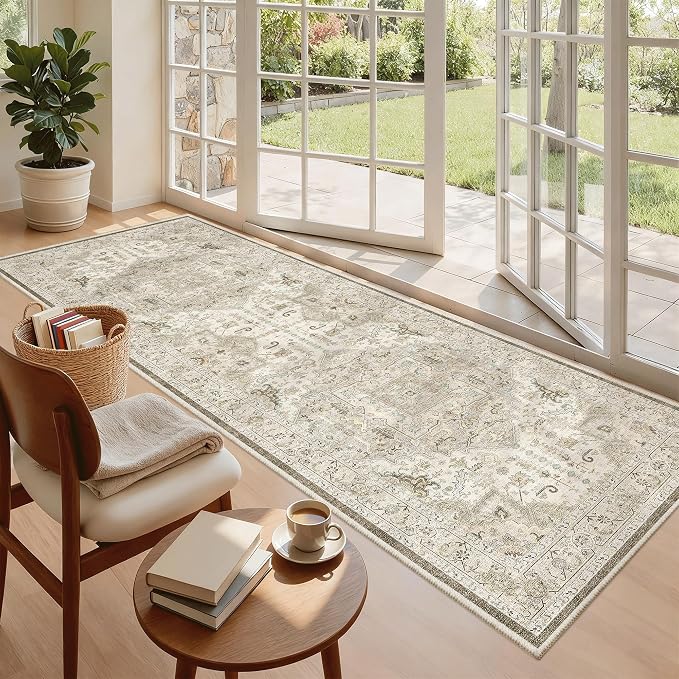 Madane Hallway Runner 3x8, Kitchen Rugs Washable Entryway Rug Vintage Kitchen - Image 5