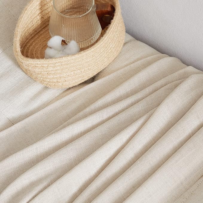 NICETOWN Natural Linen Beige Curtains - Image 7