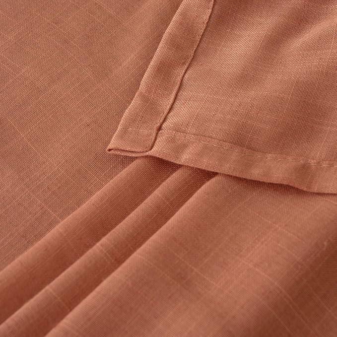 BGment Linen Semi Sheer 80 Inch Curtains - Image 8
