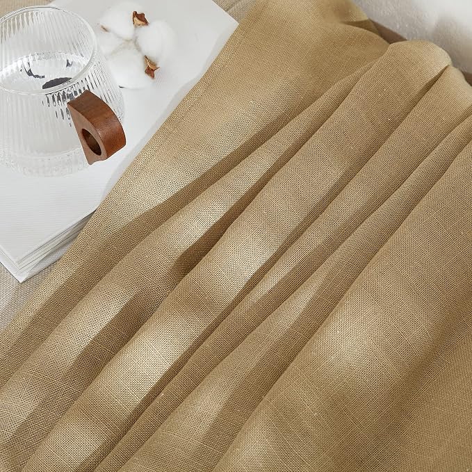 NICETOWN Linen Brown Curtains & Drapes Privacy - Image 6
