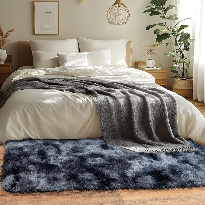 Runner Rugs for Bedroom, 2x6 Fluffy Throw Area Rug Non Slip for Bedside Dorm - Image 2