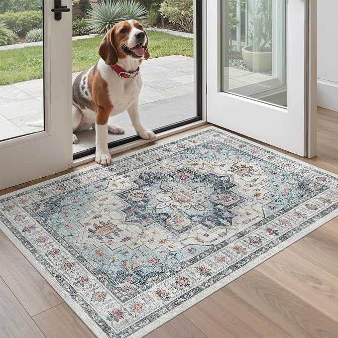 Madane Washable Entry Rug 3x4, Area Rugs by Madane