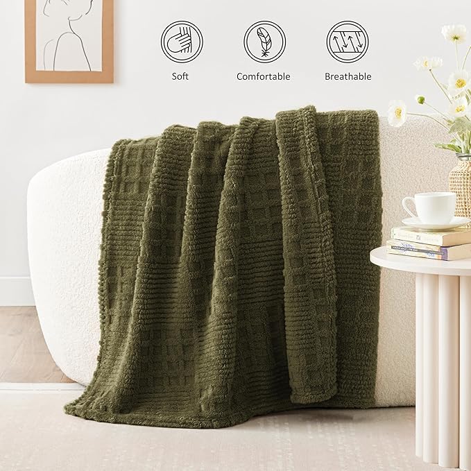 EXQ Home Fleece Throw Blanket for Couch or Bed - Image 2