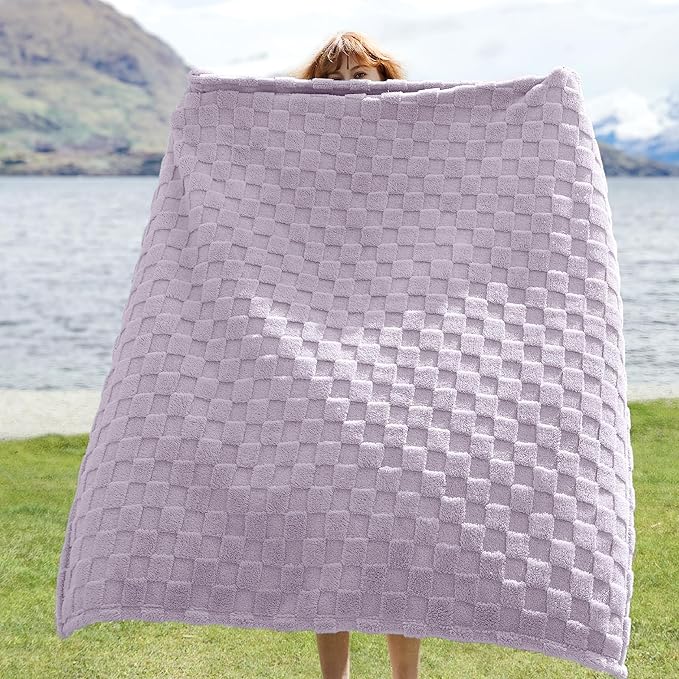 Bedsure GentleSoft Lavender Purple Throw Blanket - Image 2