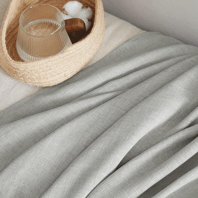 NICETOWN Linen Gray Sheer Curtains - Image 7