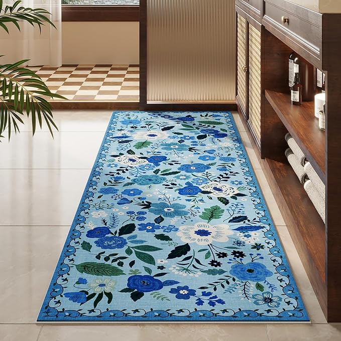 Rugcomf Runner Rug for Hallways Kitchen Rug Non Slip 2'6''x8' Washable Runner - Image 7