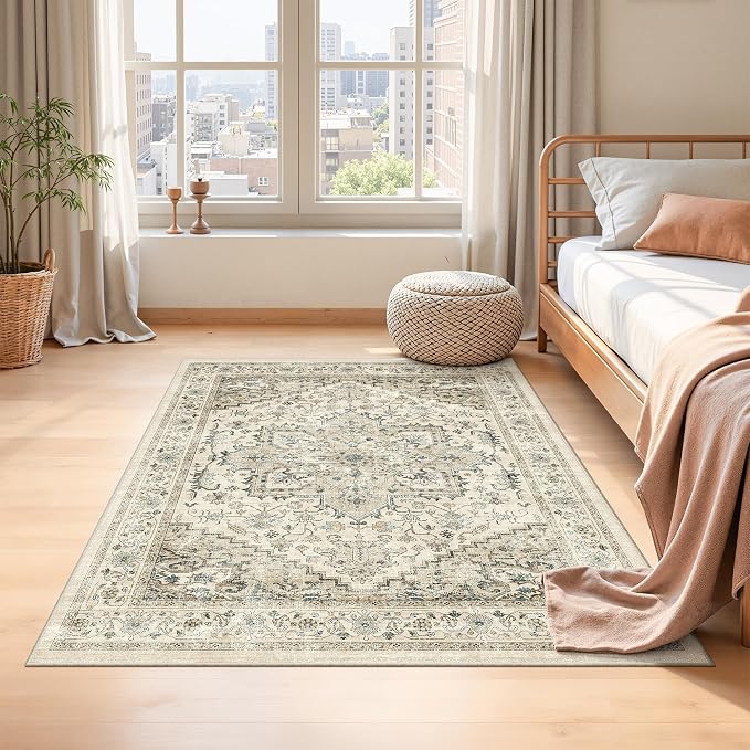 3x5 Area Rugs for Entryway, Kitchen Rugs Non Slip Washable for Dining Room - Image 5