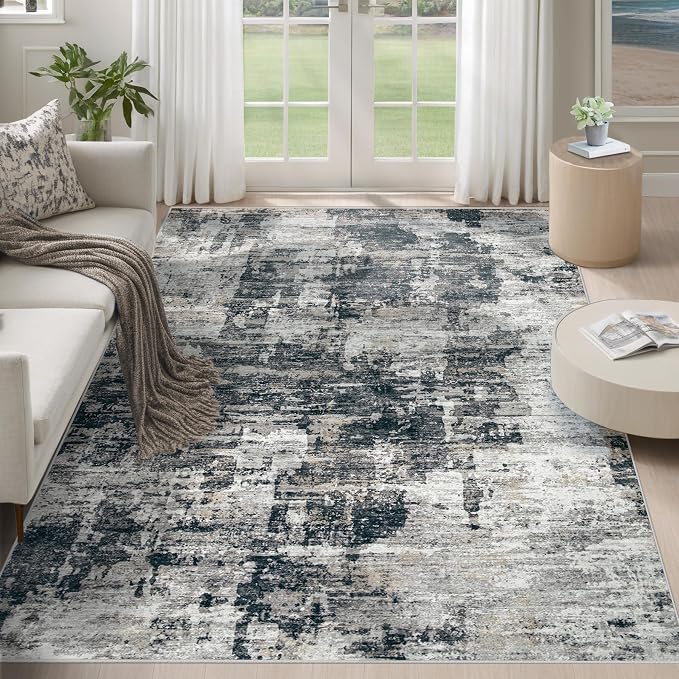 XLUEZ 5x7 Area Rugs for Living Room, Washable Modern Abstract Large Area Rug by XLUEZ