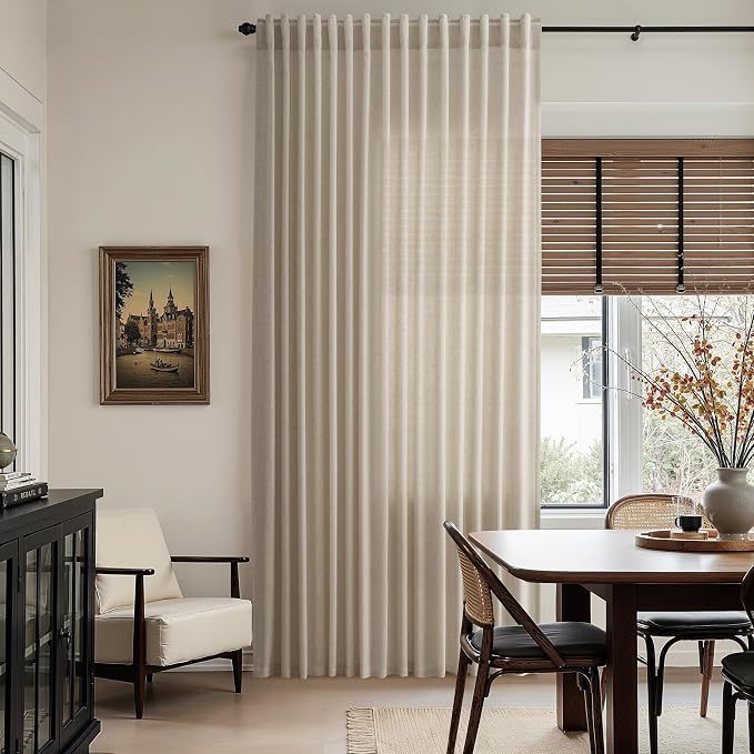Nanspring Cobblestone Linen Curtains - Image 6