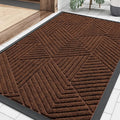 Smiry Front Door Mat Outside Entrance, Heavy Duty Sturdy Natural Rubber Doormat by Smiry