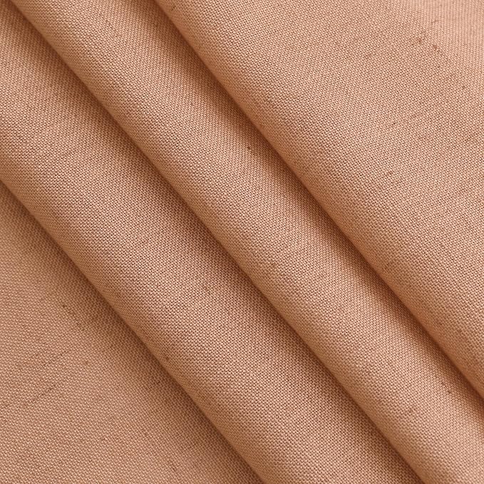 Nanspring Peach Quartz Curtains 84 Inch Long 2 Panels Set Back Tab Rod Pocket - Image 5