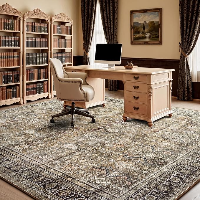 Lofus 8x10 Area Rug for Living Room, Soft Neutral Carpets for Bedroom Dining - Image 3
