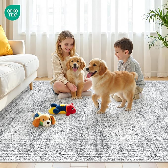 3x5 Washable Area Rug for Entryway, Soft Kitchen Rugs Non Slip for Dining Room - Image 9