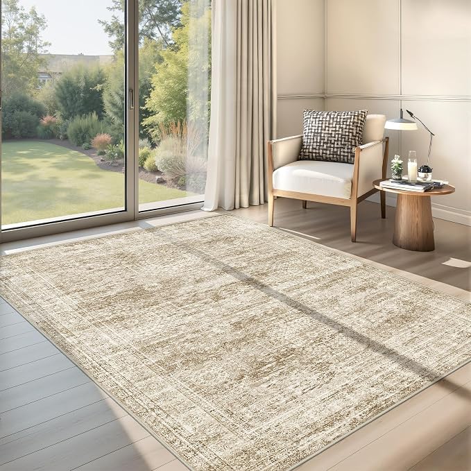 3x5 Washable Area Rug for Entryway, Soft Kitchen Rugs Non Slip for Dining Room - Image 3