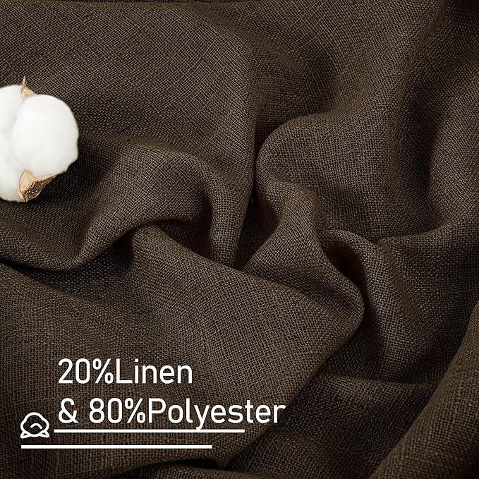 LAMIT 54 Inch Length Linen Curtains - Image 2
