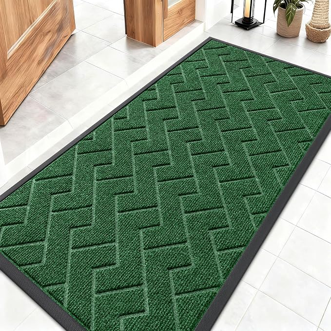 OLANLY Front Door Mat Indoor Outdoor Entrance, Waterproof All-Season, by OLANLY