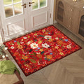 Rugcomf Door Mat Indoor Entrance 2x3 Rug Machine Washable Boho Floral Small by Rugcomf
