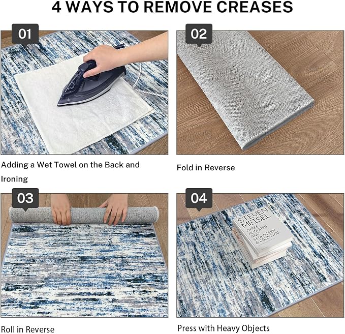 Lansny Modern Abstract Runner Rug 2.6x12 - Image 4
