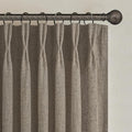Custom Heavy Linen Pinch Pleated Kitchen 54 Inch Curtains 2 Panels Set by PleatedDrapes