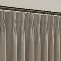 Pinch Pleated Taupe Linen Semi Sheer Curtains 84 Inches Long 2 Panels Set | by Twodrapes